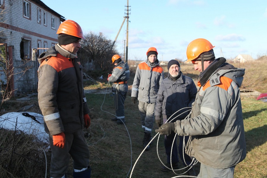 Село Іванівка, відновлення світла Харківобленерго