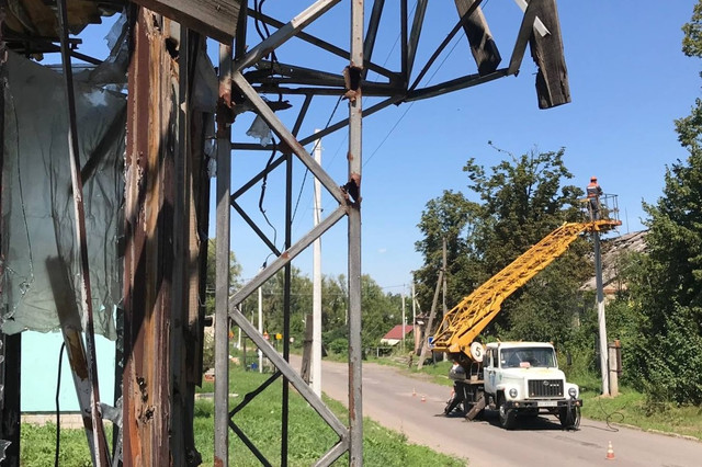 Харківська область. Харківобленерго заживлює селище Прудянка