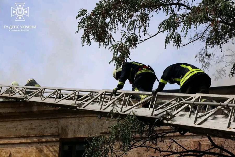 1 вересня у Харкові загорівся Будинок архітекторів, Харківська область