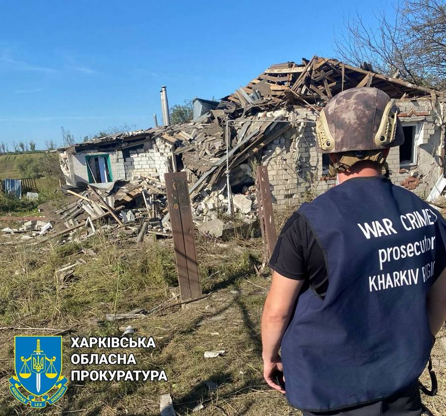 Село Петропавлівка Харківської області. Наслідки авіаудару 8 вересня 2023 р.