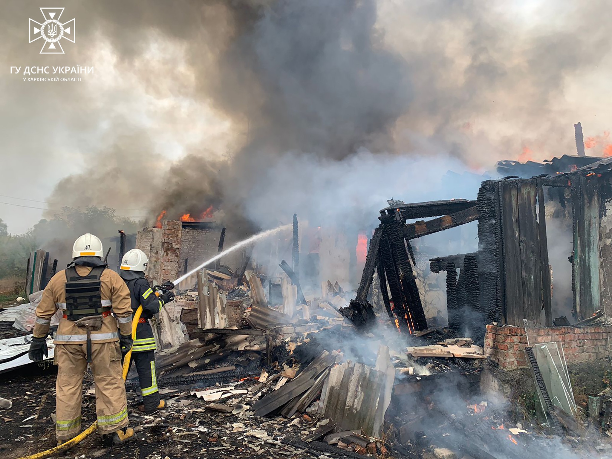 Наслідки обстрілу Вовчанська 6 жовтня.