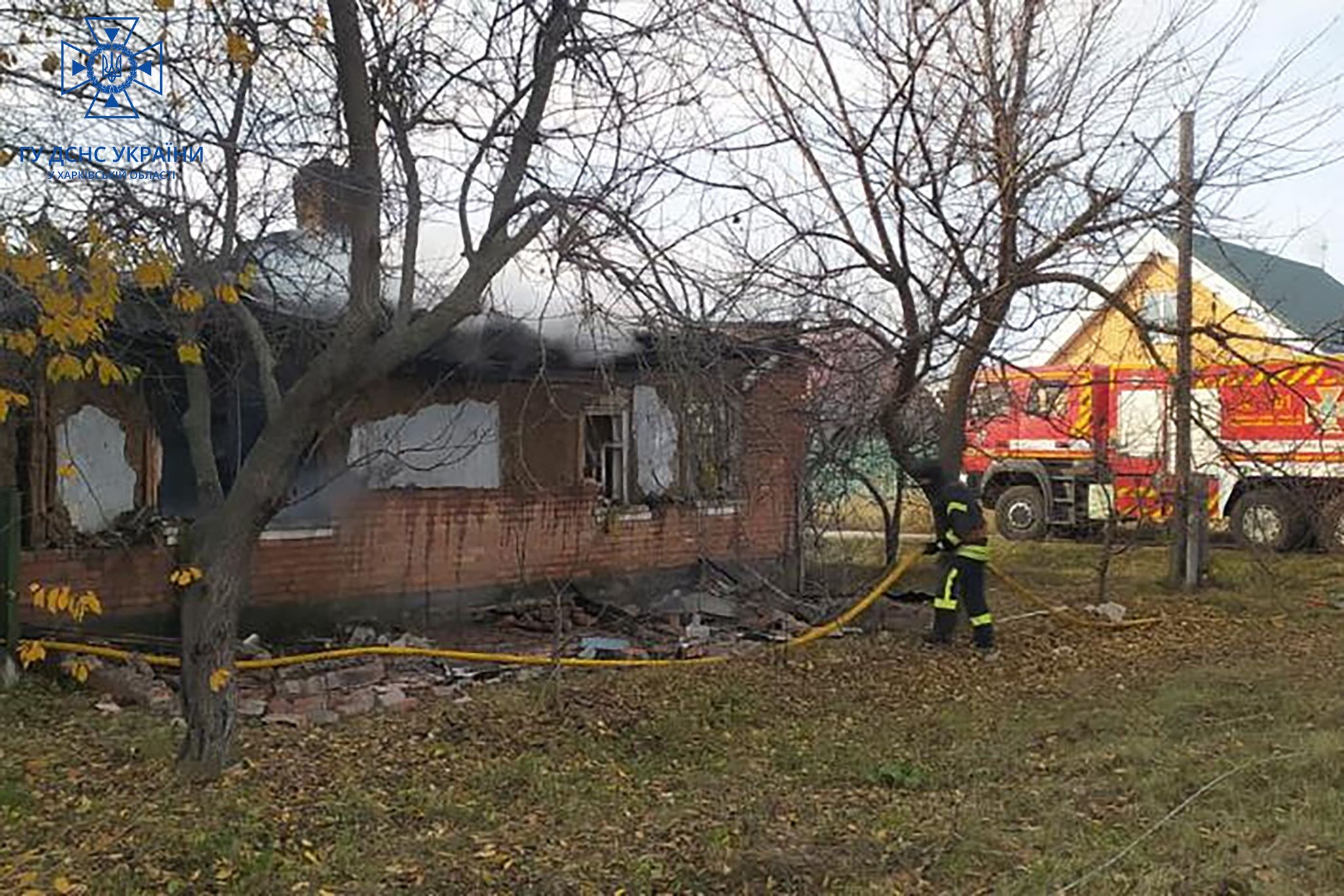 Вовчанськ, пожежа після обстрілу 