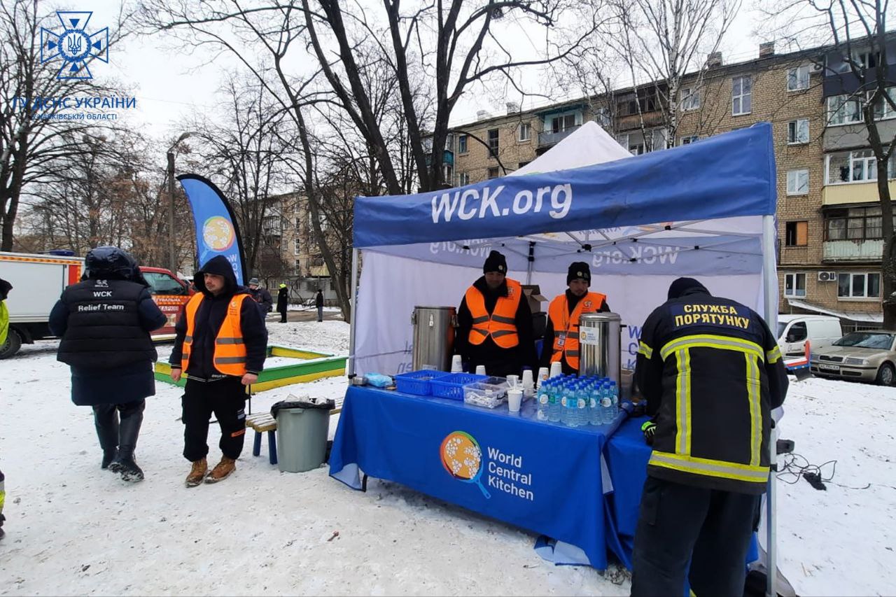 ДСНС на місці обстрілу у Харкові