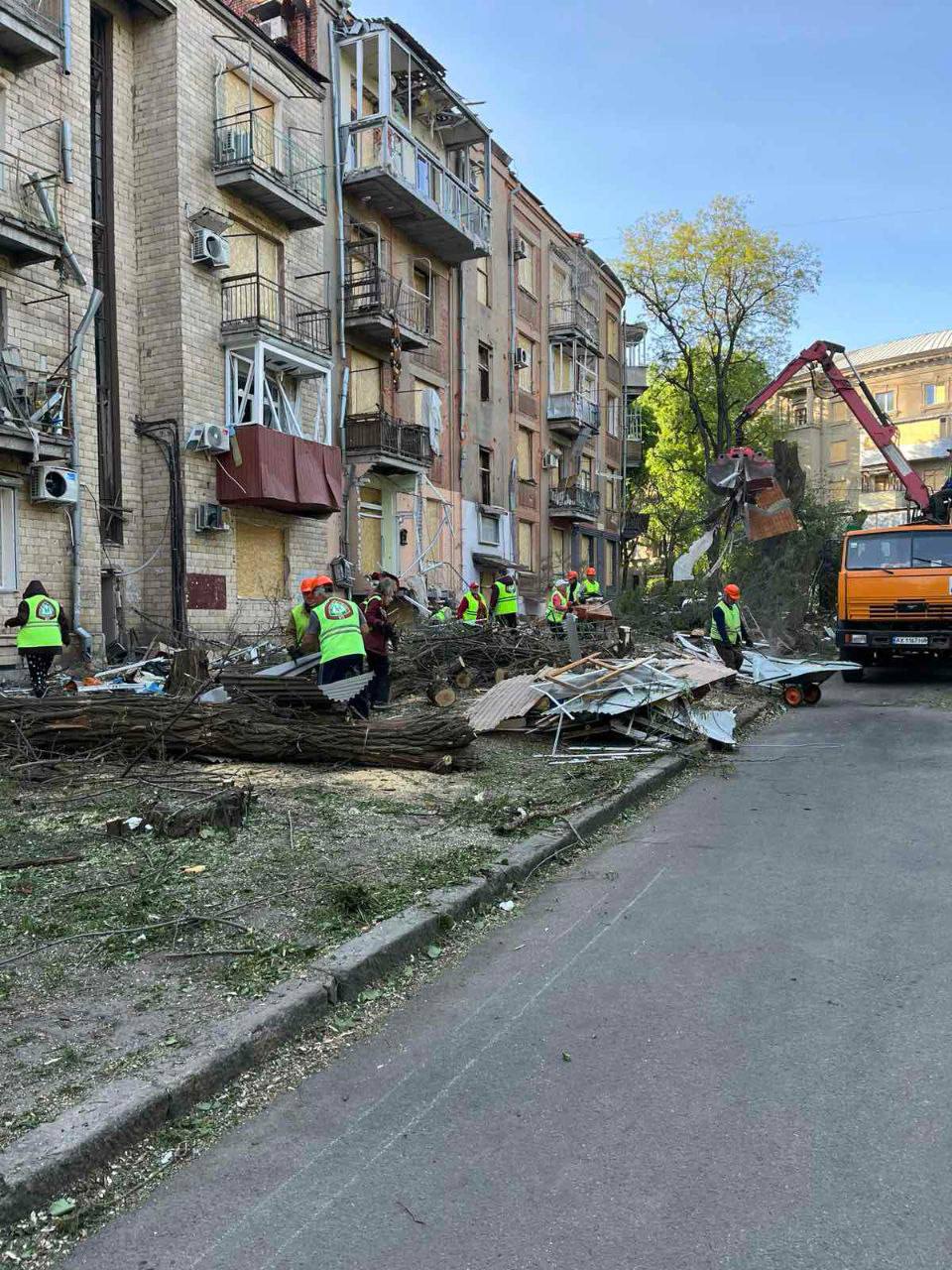 Харків, наслідки обстрілу 5 травня