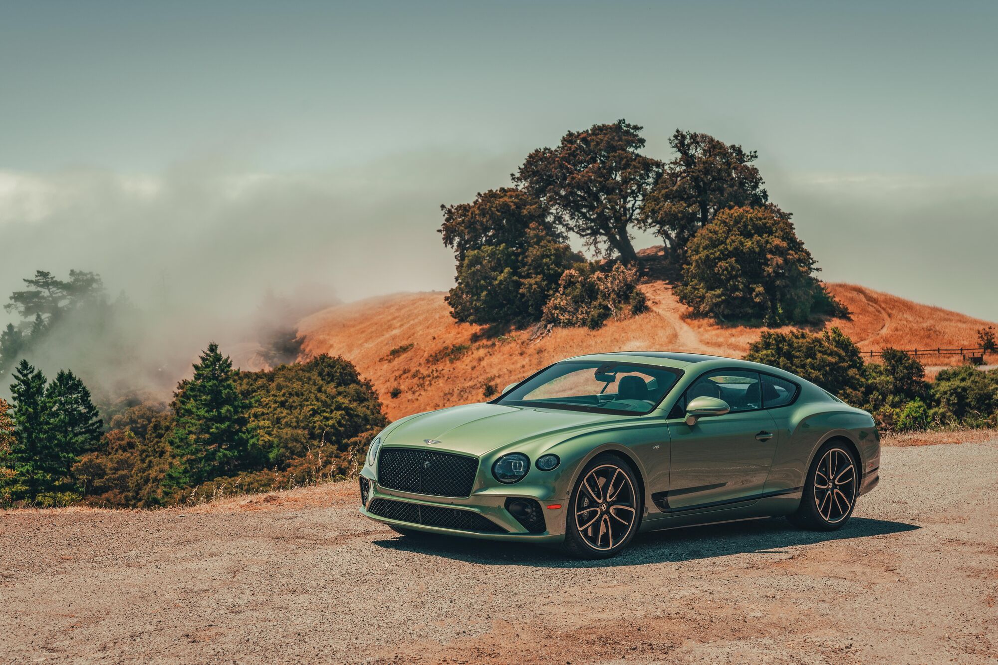 Bentley Continental GT, зелена