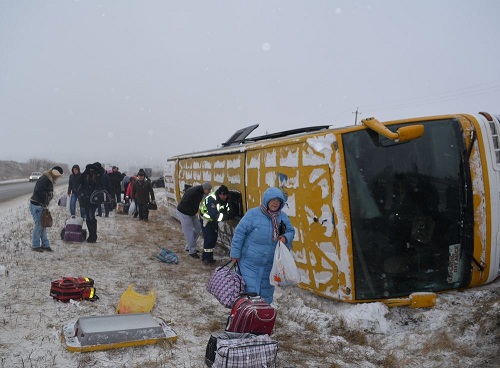 Більшість пасажирів - літні люди, швидше за все, вони приїжджали до Харкова.