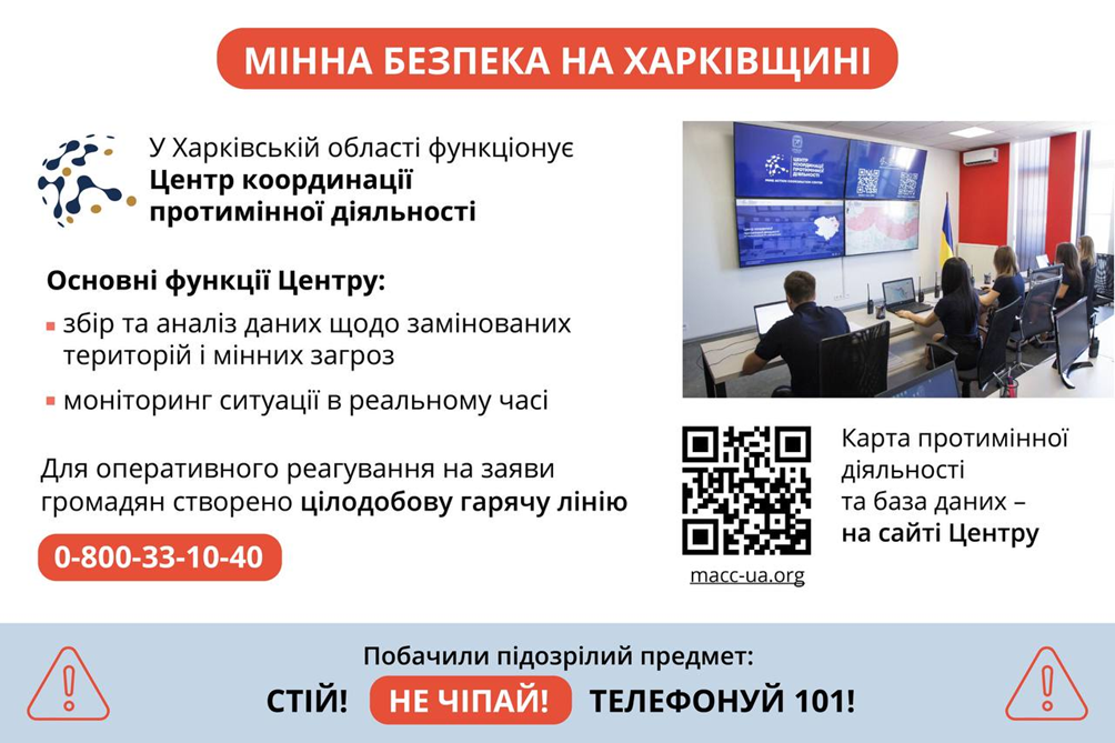 Центр координації протимінної діяльності у Харківській області