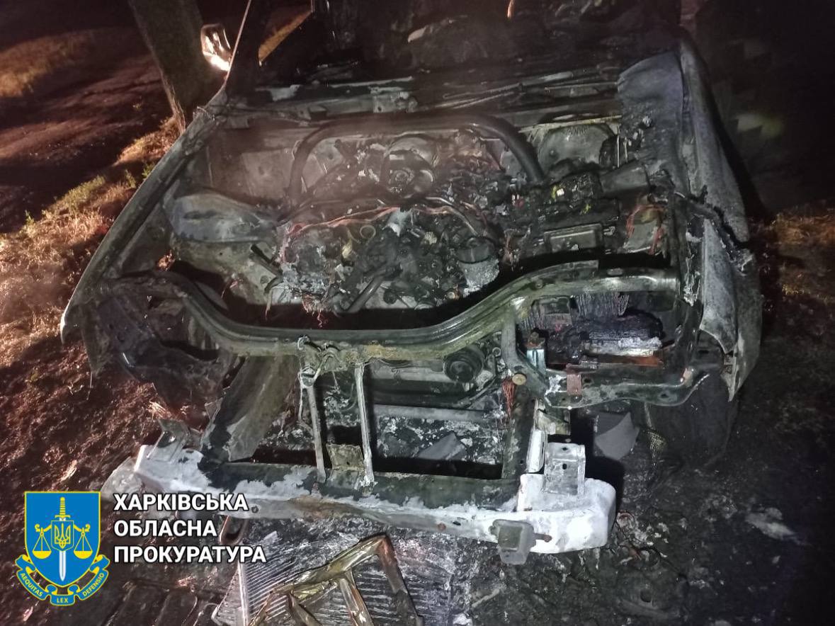 Затримано харків’ян, що підпалили авто військового за завданням російського куратора