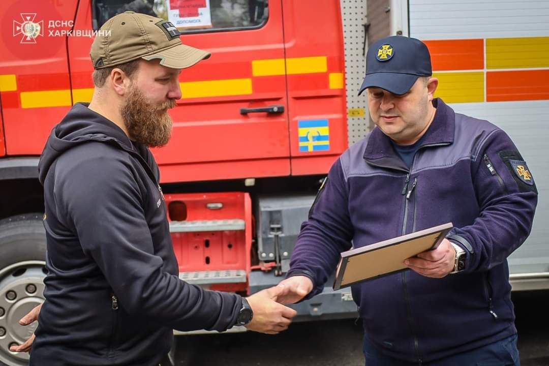 Харківщина отримав пожежну автоцистерну від шведських благодійників