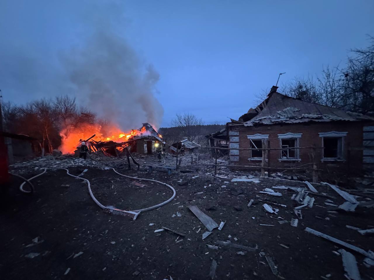 Пожежа в селі Новоселівка