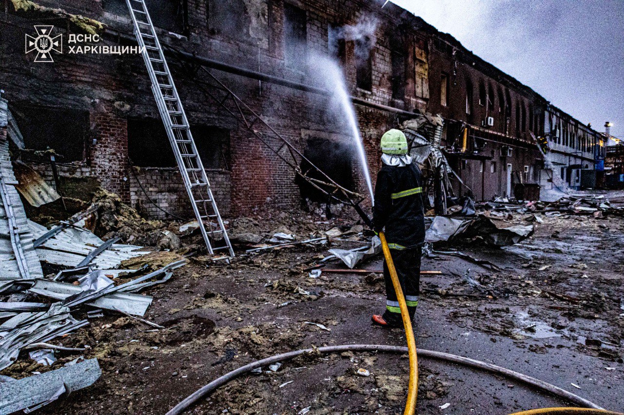 Пожежа на підприємстві у Харкові