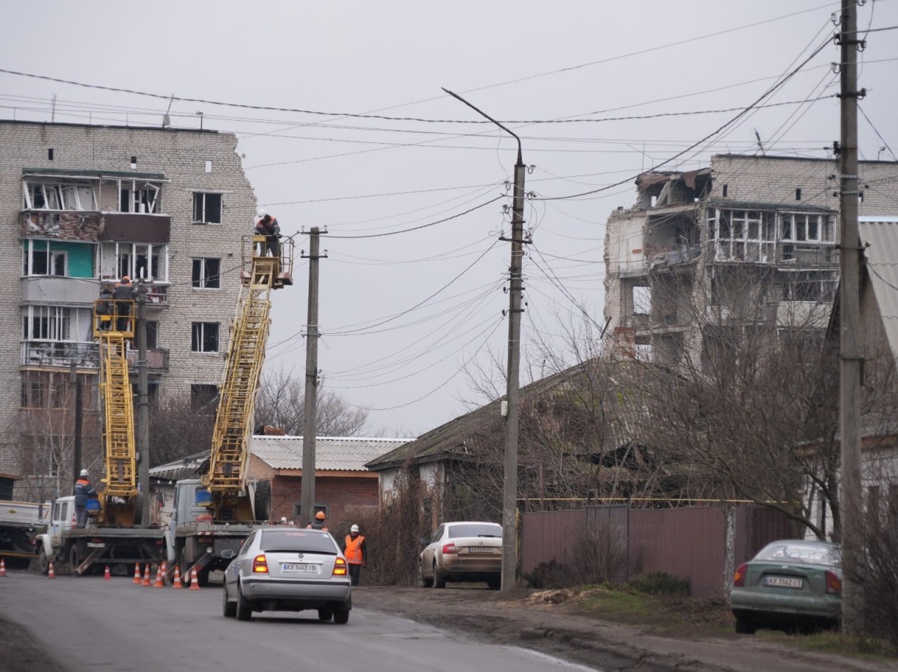 Відновлення електропостачання в Ізюмі