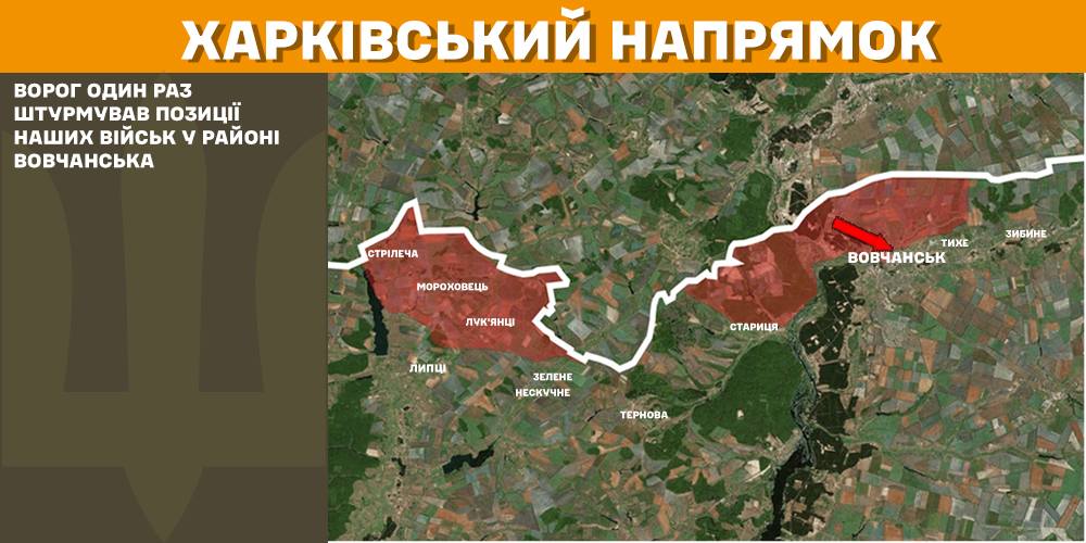 лінія фронту на Харківському напрямку