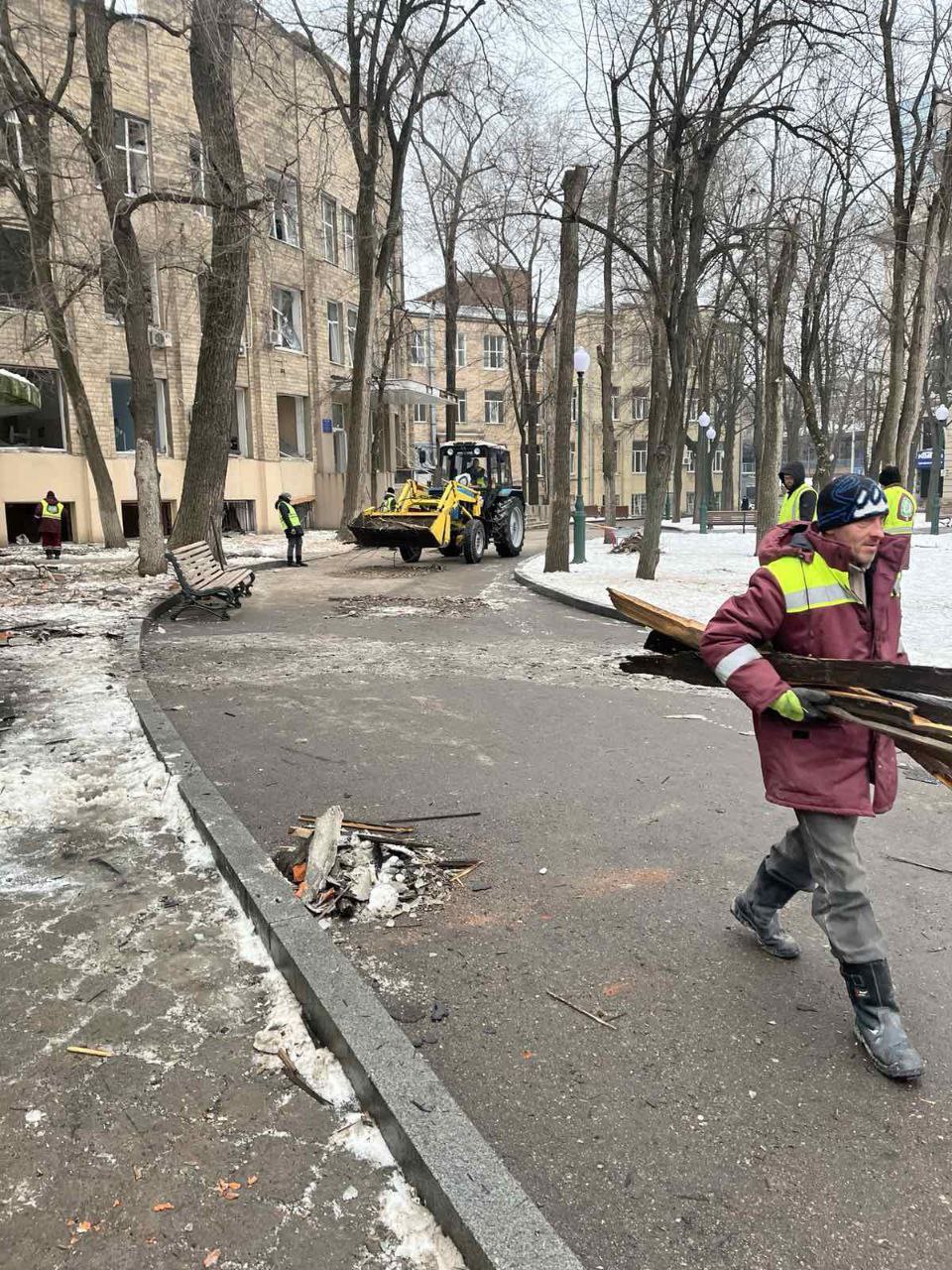 Наслідки обстрілу Харкова